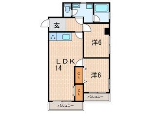 ハイツ 甑岩の物件間取画像